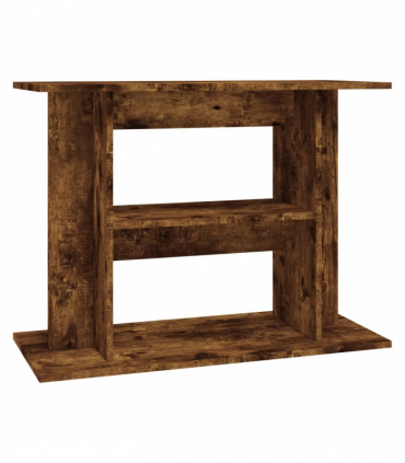vidaXL Aquarium Stand Smoked Oak 80x35x60 cm Engineered Wood