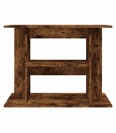 vidaXL Aquarium Stand Smoked Oak 80x35x60 cm Engineered Wood