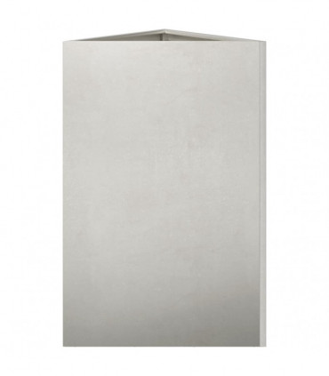 vidaXL Garden Planter Triangular 50x43x75 cm Stainless Steel