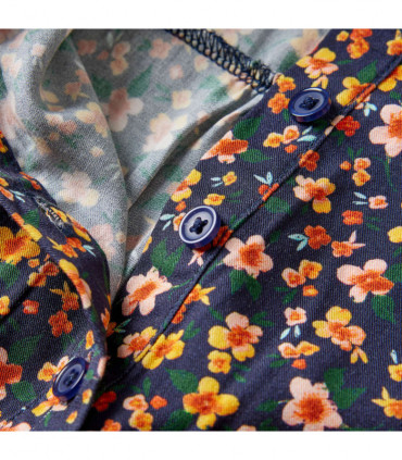 Kids' Dress with Long Sleeves Navy 92