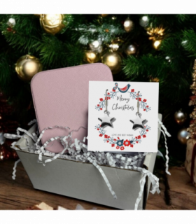 Christmas Star Gift Hamper - Silver Star Drop Earrings & Jewellery Box