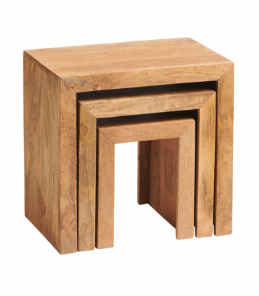 Toko Light Mango Nest Of 3 Tables