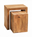 Toko Light Mango Cubed Nest Of 2 Tables