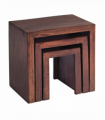 Toko Dark Mango Nest Of 3 Tables