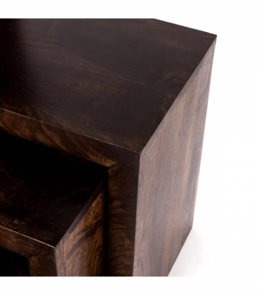 Toko Dark Mango Nest Of 3 Tables
