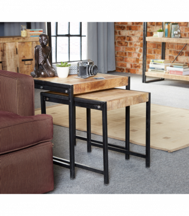 Cosmo Industrial Nest Of 2 Tables