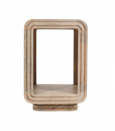 Hudson Carved Mango Wood Side Table