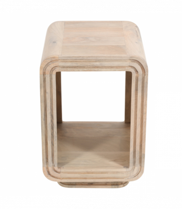 Hudson Carved Mango Wood Side Table