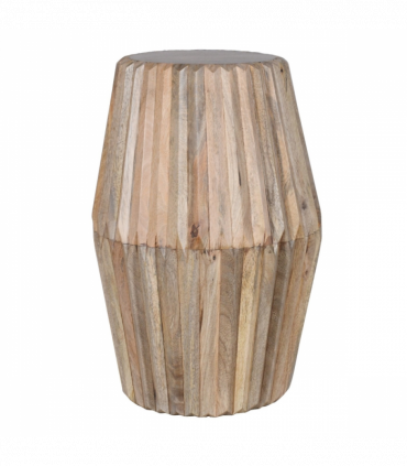 Hudson Carved Mango Wood Side Table