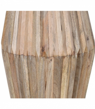 Hudson Carved Mango Wood Side Table