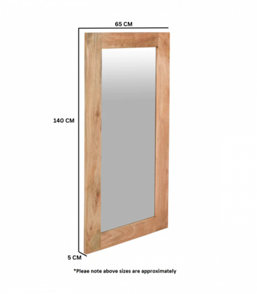 Surrey Solid Wood Frame Mirror Extra Long