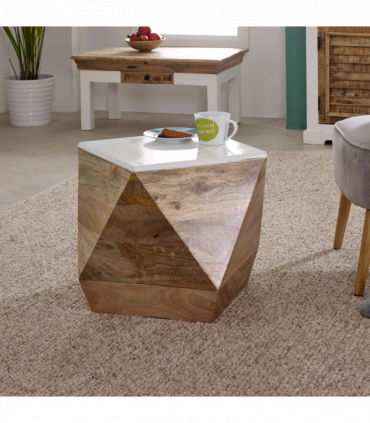 Alfie Side Table Solid Mango Wood