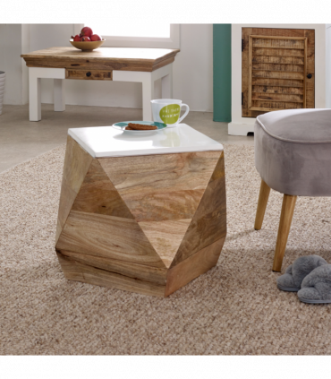 Alfie Side Table Solid Mango Wood