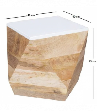 Alfie Side Table Solid Mango Wood