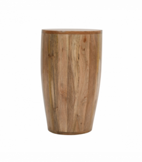 Surrey Solid Wood Drum Side Table