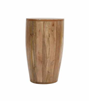 Surrey Solid Wood Drum Side Table