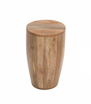 Surrey Solid Wood Drum Side Table