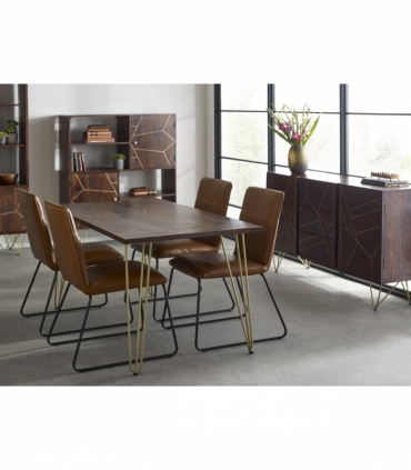 Dark Gold Dining Table