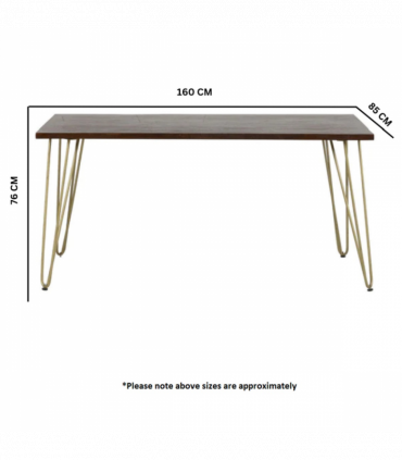 Dark Gold Dining Table