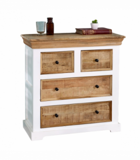Alfie Solid Mango Wood 4 Chest Of Drawers