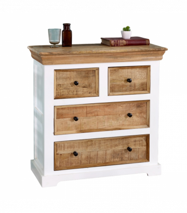Alfie Solid Mango Wood 4 Chest Of Drawers