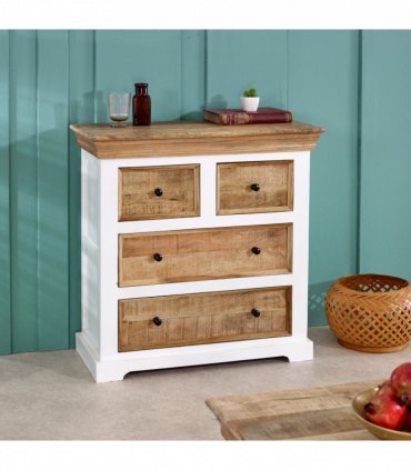 Alfie Solid Mango Wood 4 Chest Of Drawers