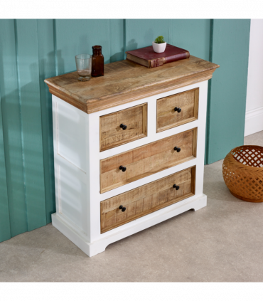 Alfie Solid Mango Wood 4 Chest Of Drawers