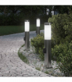 vidaXL Bollard Lights with Outlet 3pcs 50 cm Stainless Steel IP44
