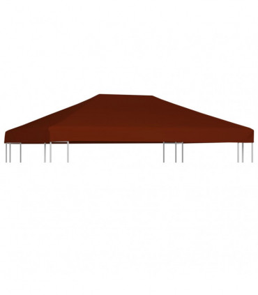 vidaXL Gazebo Top Cover 310 g/m² 3x4 m Terracota