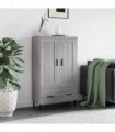 vidaXL Highboard Grey Sonoma 69.5x31x115 cm Engineered Wood