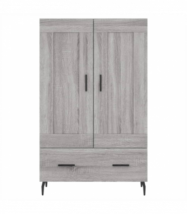 vidaXL Highboard Grey Sonoma 69.5x31x115 cm Engineered Wood