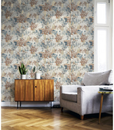 Abstract Texture Copper Navy sw12