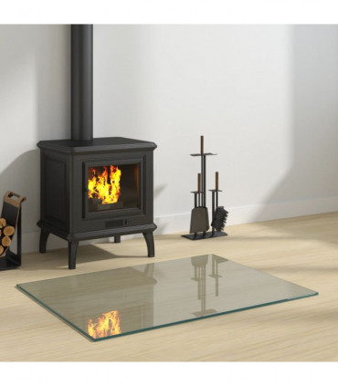 Fireplace Glass Plate Rectangular 80x60 cm