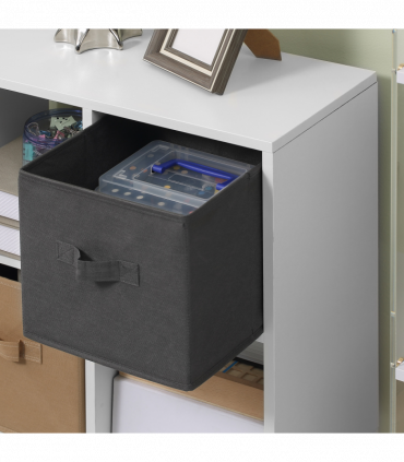 HOMCOM Freestanding 6 Cube Storage Cabinet Unit Bookcase w/ 3 Drawer White