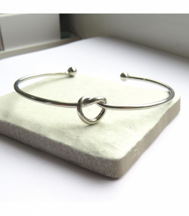 Silver Knot Bangle