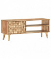 TV Cabinet 100x35x40 cm Solid Acacia Wood
