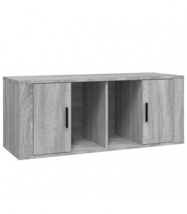 TV Cabinet Grey Sonoma 100x35x40 cm Engineered Wood