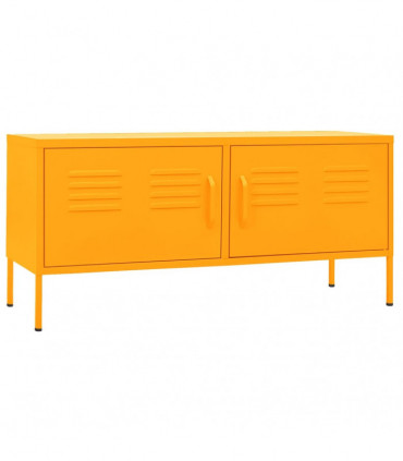 TV Cabinet Mustard Yellow 105x35x50 cm Steel