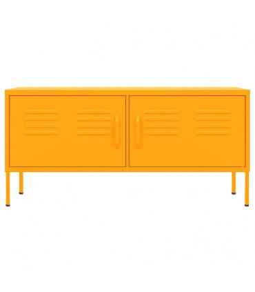 TV Cabinet Mustard Yellow 105x35x50 cm Steel