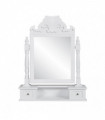 Vanity Makeup Table with Rectangular Swing Mirror MDF