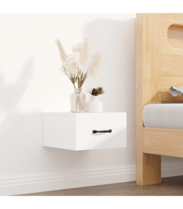 Wall-mounted Bedside Cabinet White 35x35x20 cm