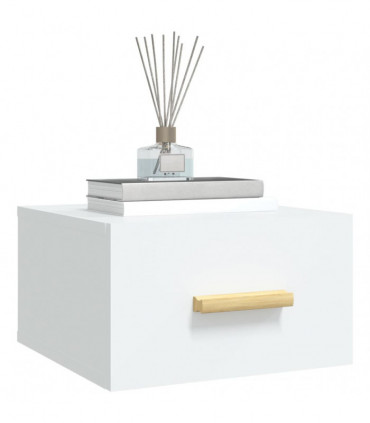 Wall-mounted Bedside Cabinet White 35x35x20 cm