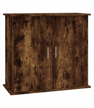 vidaXL Aquarium Stand Smoked Oak 81x36x73 cm Engineered Wood
