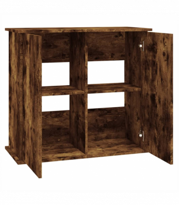 vidaXL Aquarium Stand Smoked Oak 81x36x73 cm Engineered Wood