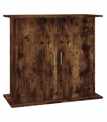 vidaXL Aquarium Stand Smoked Oak 81x36x73 cm Engineered Wood