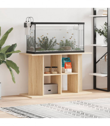 vidaXL Aquarium Stand Sonoma Oak 100x40x60 cm Engineered Wood