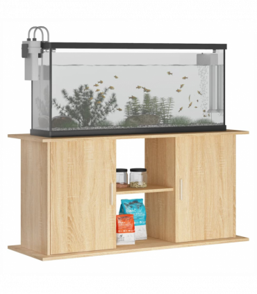 vidaXL Aquarium Stand Sonoma Oak 121x41x58 cm Engineered Wood
