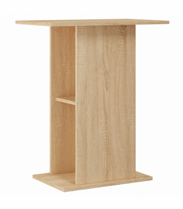 vidaXL Aquarium Stand Sonoma Oak 60.5x36x72.5 cm Engineered Wood