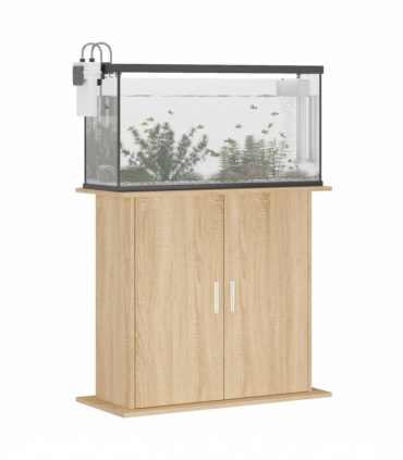 vidaXL Aquarium Stand Sonoma Oak 81x36x73 cm Engineered Wood