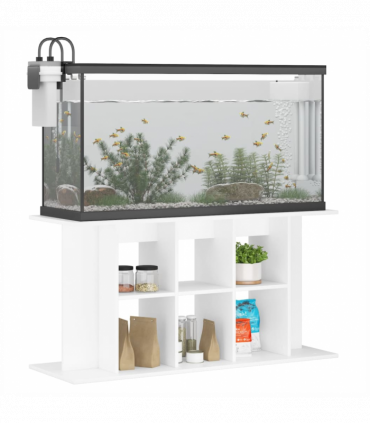 vidaXL Aquarium Stand White 120x40x60 cm Engineered Wood
